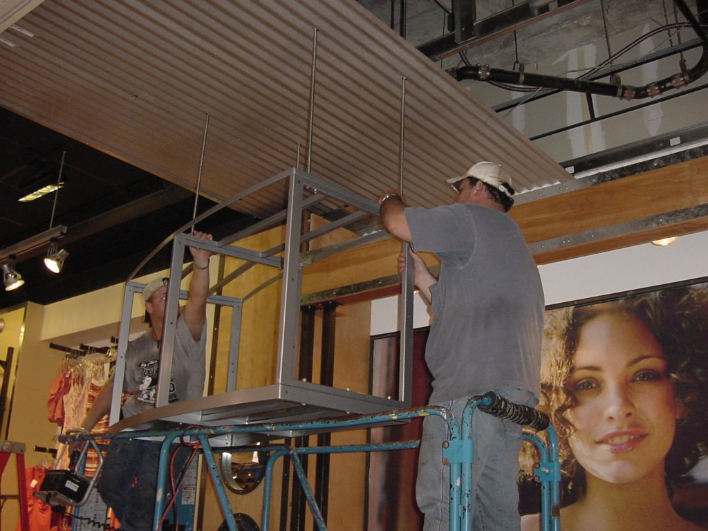 ALIGNING THE STRUCTURAL CAGE WITH THE ALL THREAD RODS
